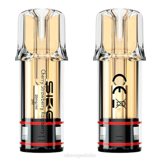 SKE Vape Pen - SKE vaporizzatori di cristallo più baccelli lampone ciliegia fragola N6ZT109